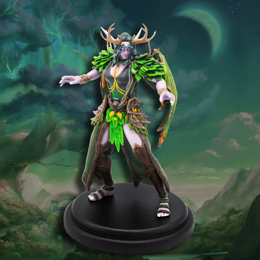 Custom Druid – Battle-ready pose